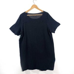 Eileen Fisher Women's Short Sleeve Black dress